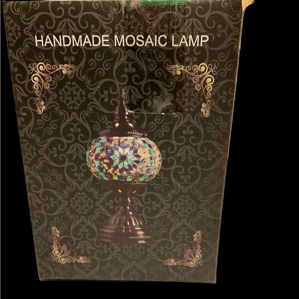 Handmade Stained Mosaic Crystal Glass Table Lamp Turkish Moroccan Style New